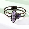 Natural Amethyst Beads Bangeles G-B150-05R-04-2