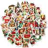 50Pcs Christmas Eve Theme Cartoon Paper Stickers X-DIY-P085-11-2