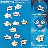 12Pcs 3 Colors 304 Stainless Steel Pendants STAS-UN0040-12-5