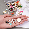 48Pcs 24 Colors Alloy Enamel Charms ENAM-TA0001-23-18