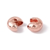 Brass Crimp Beads Covers KK-P219-05C-RG-2