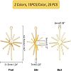 20Pcs 2 Colors Alloy Pendants FIND-FH0003-49-4