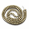 Electroplate Non-magnetic Synthetic Hematite Beads G-T114-61-LG-2