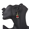 304 Stainless Steel Glass Dangle Earrings EJEW-MZ00601-3