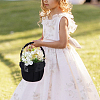 Polyester Flower Baskets with Handle AJEW-CP0010-64-7