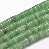 Flat Round/Disc Natural Green Aventurine Bead Strands G-L405-07-8mm-1