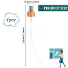 Plastic & Bamboo Spray Bottle Replacement Dispensing Pump Top LS-MRMJ-WH0087-11A-2