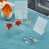 CRASPIRE 6Pcs 3 Styles Organic Glass Earring Slant Back Organizer Display Racks ODIS-CP0001-04-3