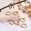 Eco-Friendly Brass Earring Hoops Findings KK-TA0007-40-4