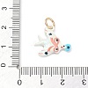 Brass with Enamel Pendants KK-CBAF749-03C-3
