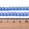 Opaque Solid Color Glass Beads Strands GLAA-T032-P6mm-23-2