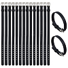 16Pcs Flat Silicone Cord Bracelets for Women Men BJEW-FH0001-08-1