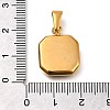 304 Stainless Steel Pave Natural Tiger Eye Pendants STAS-Z113-01G-02-3