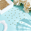 400Pcs Rack Plating Brass Beads KK-ME0001-71-4