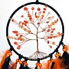 Tree of Life Woven Net/Web with Feather Pendant Decoration PW-WG35A45-01-5