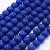 Natural Lava Rock Beads Strands G-F531-10mm-G-2