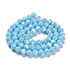 Electroplate Opaque Glass Beads Strands EGLA-A035-P8mm-A08-2