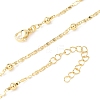 1.5MM Brass Round Ball Oval Link Chain Necklaces NJEW-H086-02G-4