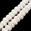 Glazed Porcelain Rondelle Beads PORC-Q001-01K-2
