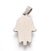 304 Stainless Steel Enamel Pendants STAS-F185-01-3