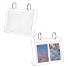 3 Inch Acrylic Desk Calendar Storage Photo Albums Stands AJEW-WH0819-011A-1