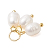 Natural Cultured Freshwater Pearl 3 Rice Charms PALLOY-JF05056-01-5