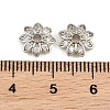 Brass Micro Pave Clear Cubic Zirconia Bead Caps CU-CBA6A75-29P-3
