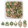 36Pcs 6 Styles Alloy Enamel Connector Charms FIND-FS0004-46A-1