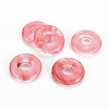 Cherry Quartz Glass Pendants G-T122-66F-1