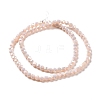 Full Rainbow Plated Imitation Jade Electroplate Glass Beads Strands X-EGLA-J130-FR09-2