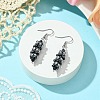 Oval Glass Seed Dangle Earrings EJEW-MZ00147-02-2