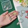 5Pcs 5 Styles Zinc Alloy Pendants Keychains FIND-HY0004-10-3