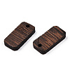 Natural Wenge Wood Pendants WOOD-T023-33A-01-3