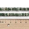 Natural Green Spot Jasper Beads Strands G-Q159-B35-01-5