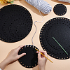   10 Sets 5 Style Flat Round Felt Fabric DIY-PH0009-24A-3