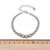 304 Stainless Steel Beaded Bracelets for Women BJEW-Z136-02P-3