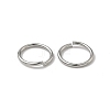 Tarnish Resistant 304 Stainless Steel Open Jump Rings X-STAS-J013-10x1mm-01-3