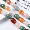Natural Green Aventurine & Rose Quartz & Red Agate Beads Strands G-S364-093-4
