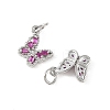 SHEGRACE Brass Micro Pave Cubic Zirconia Charms XGRQ5K537-628P-F-2