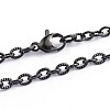 304 Stainless Steel Cable Chain Necklaces X-STAS-F016-22A-1