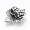 304 Stainless Steel Slide Charms/Slider Beads STAS-I091-28AS-2