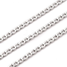 304 Stainless Steel Cuban Link Chains CHS-M003-13P-B