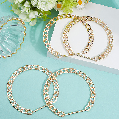 4Pcs Alloy Curb Chain Bag Handles FIND-BBC0004-22-1