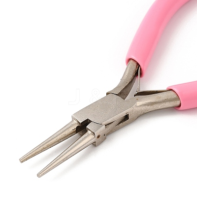 Steel Jewelry Pliers with Plastic Handle Covers PT-Q010-05P-1