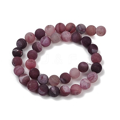 Natural Druzy Agate Beads Strands G-NH0024-A09-10mm-1