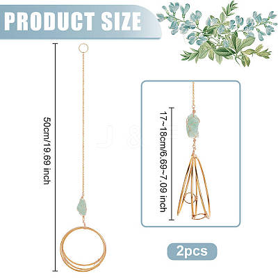 2Pcs Iron Plant Hanger HJEW-OC00164-1