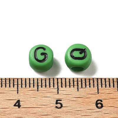 Opaque Acrylic Beads OACR-R005-02K-1