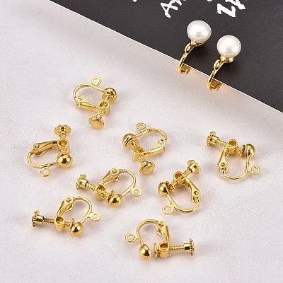 Brass Screw Clip Earring Converter EC143-NFG-1