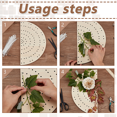 2Pcs Wood Wreath Boards DIY-FG0006-77B-1
