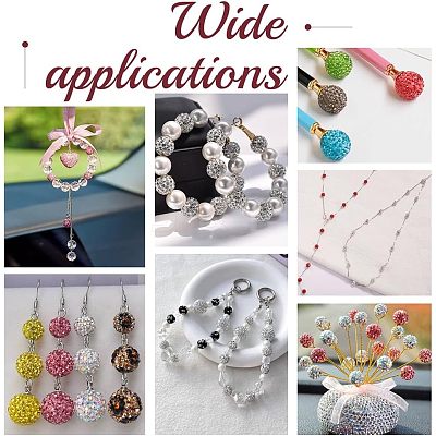 100Pcs Pave Disco Ball Beads FIND-PH0022-11B-1